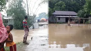 কংস নদে কমছে পানি বাড়ছে ভাঙন ঝুঁকি